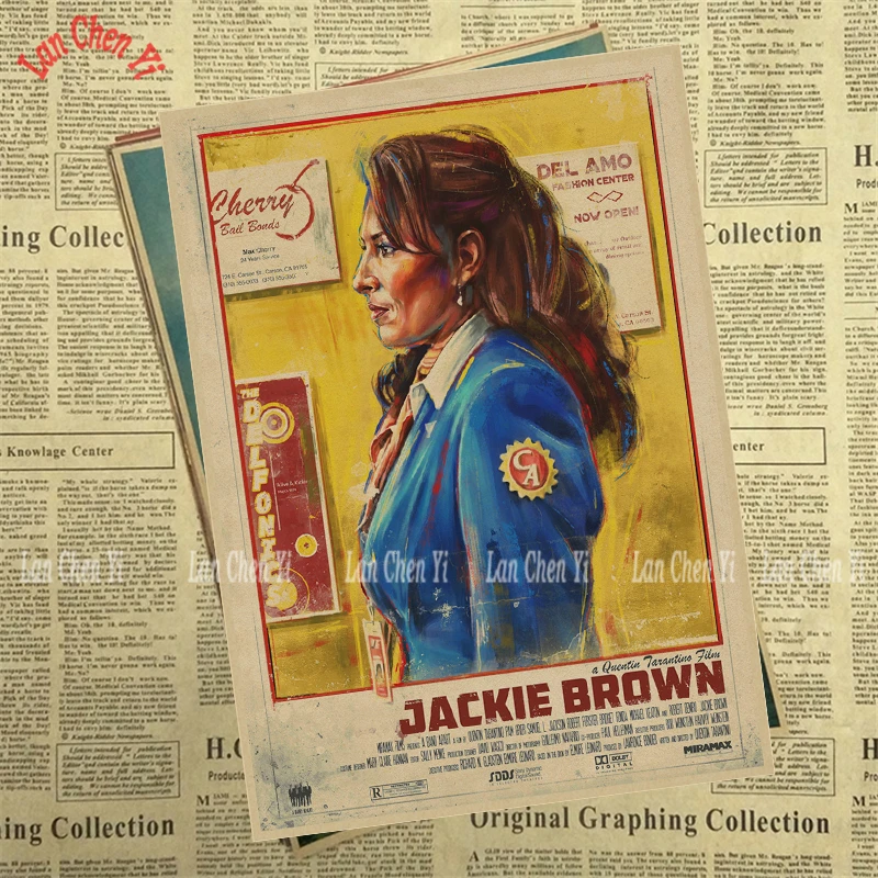 Джеки коричневый крафт бумаги Бумага принты четкое изображение живопись Бар