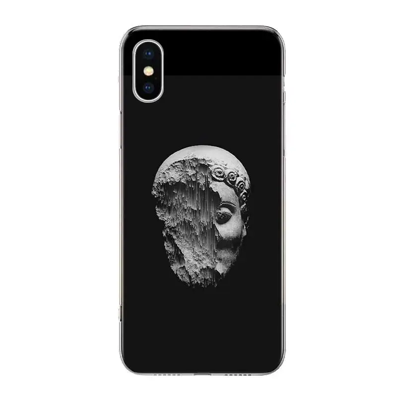 Черный белый блестящий силиконовый чехол для Apple iPhone 6 6S 7 8 Plus X 10 XS MAX XR 5 5S SE |