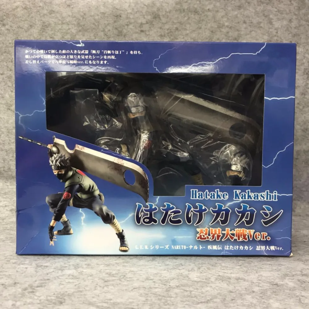 Аниме фигурки 15 см Наруто Ninkai Taisen Kakashi 1/8 масштаб Kubikiribocho Ver. Обувь для косплея