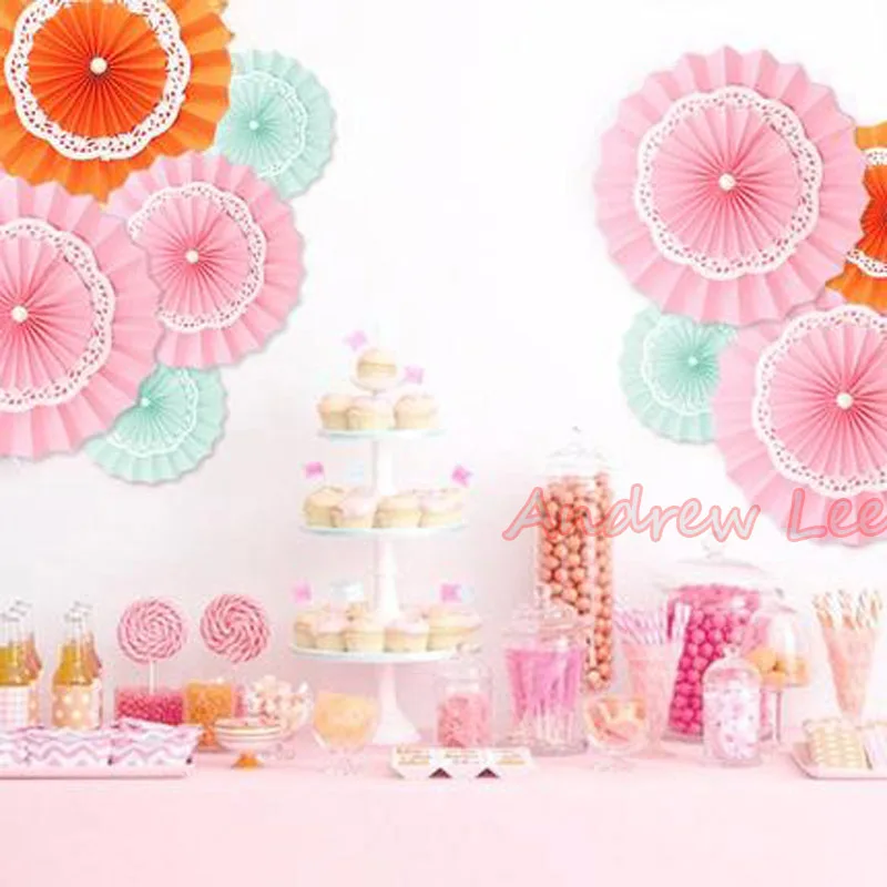 10 шт./лот &quot(25 см) тканевый бумажный веер в виде цветка для casamento decoracao украшение