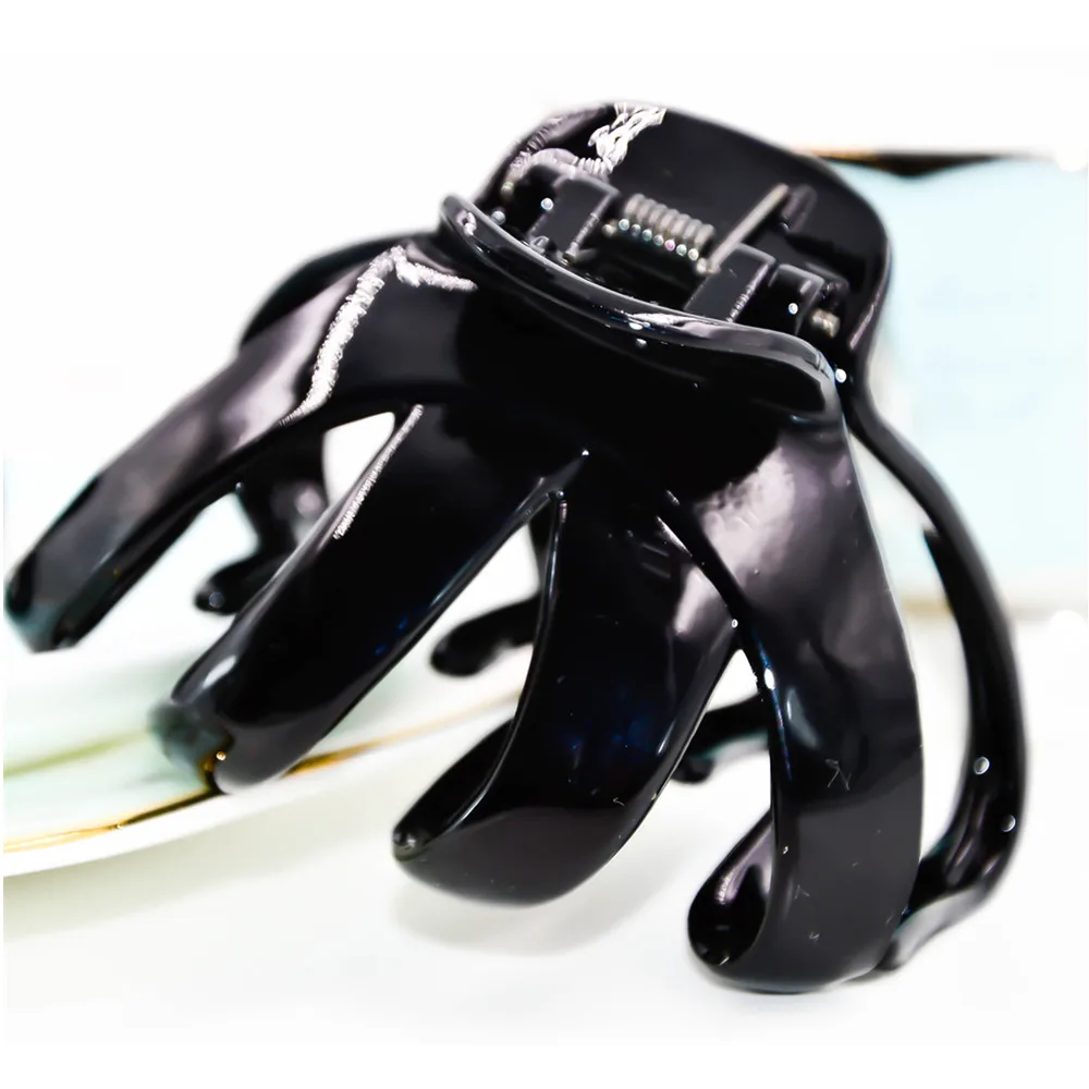 1 шт Высокое качество пластик черный цвет 3 дюйма заколка для волос женщин|hair claw