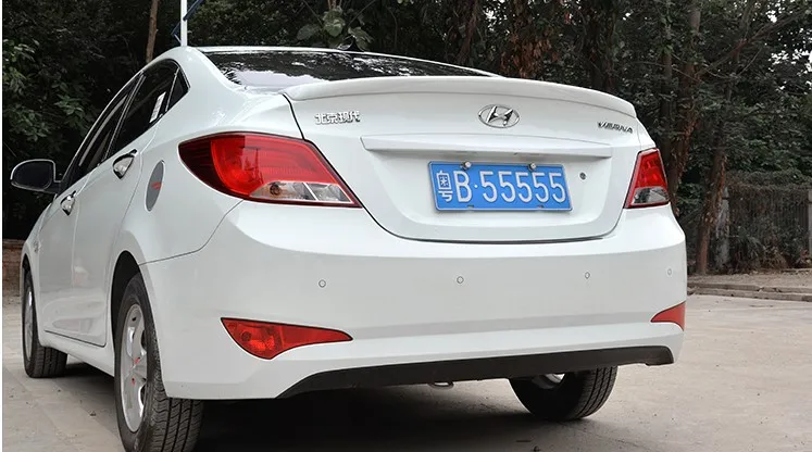 Используется для hyundai accent/verna спойлер 2012-2016 модель Высокое качество ABS Материал