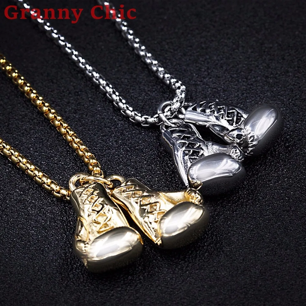 Granny Chic 2 шт./компл. серебряный или золотой тон Байкерская 316L нержавеющая сталь