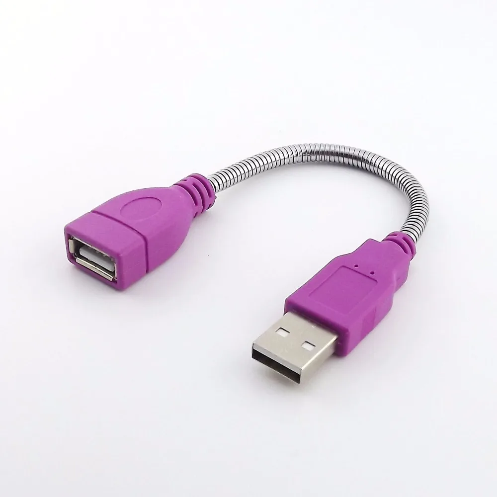 1 шт. гибкий металлический Удлинитель USB 2 0 A папа-мама 15 см | Электроника