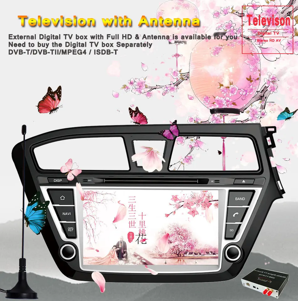 2 Din Android 9,0 автомобильный dvd-плеер для HYUNDAI I20- Восьмиядерный 4 Гб ОЗУ 10880P gps навигация головное устройство стерео система