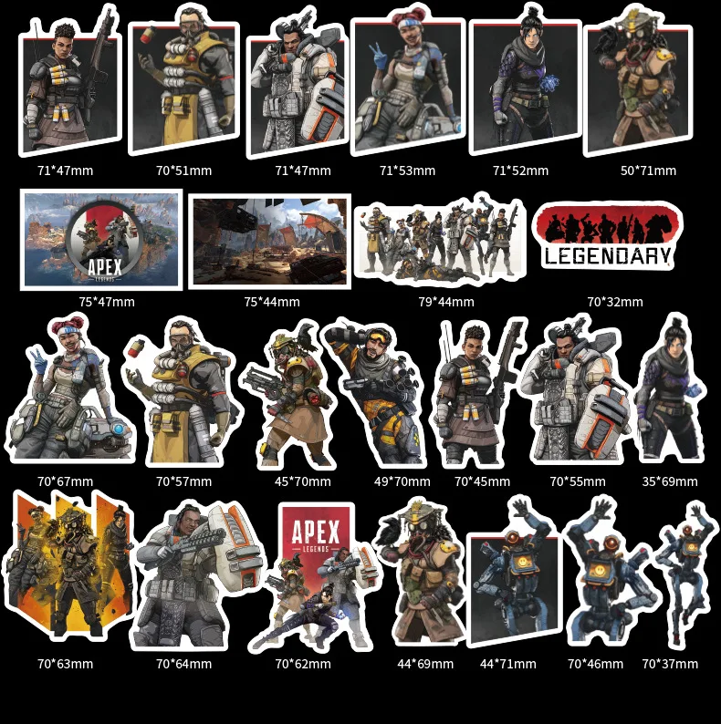 80 шт./лот APEX водонепроницаемые маслонепроницаемые наклейки для компьютера