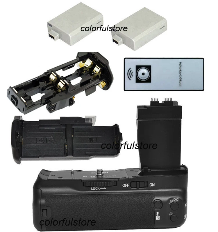 Бесплатная доставка компанией DHL Вертикальная Батарейная ручка для Canon EOS 550D 600D 650D