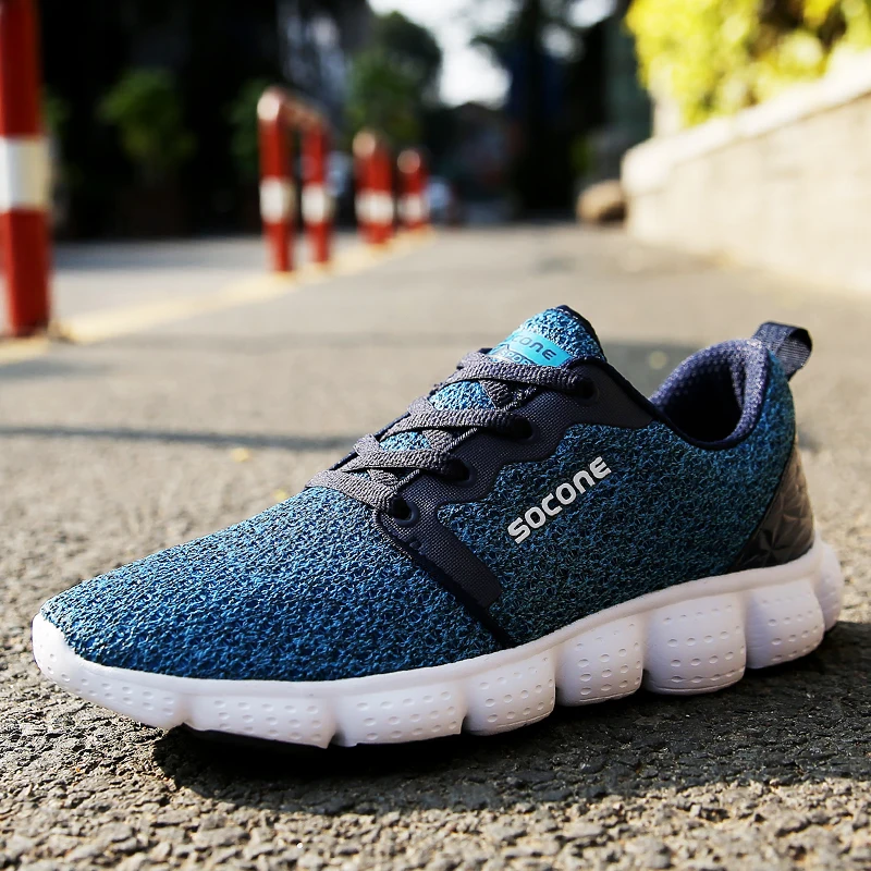 Мужские кроссовки для бега Socone дышащие тенниса уличная спортивная обувь zapatillas