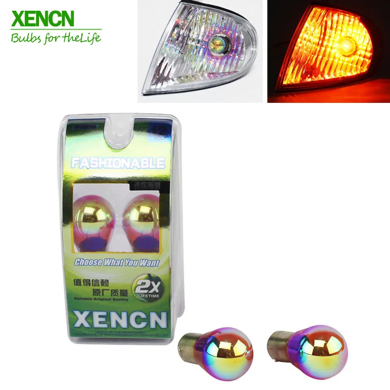Передние индикаторы XENCN S25 PY21W BAU15s 12 в 21 Вт серии Super Rainbow фонари заднего хода