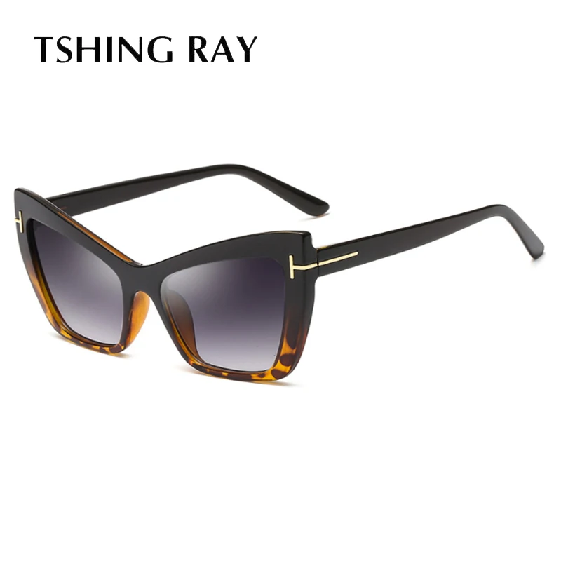 Солнечный луч бренд кошачий глаз солнцезащитные очки женские UV400 градиентные