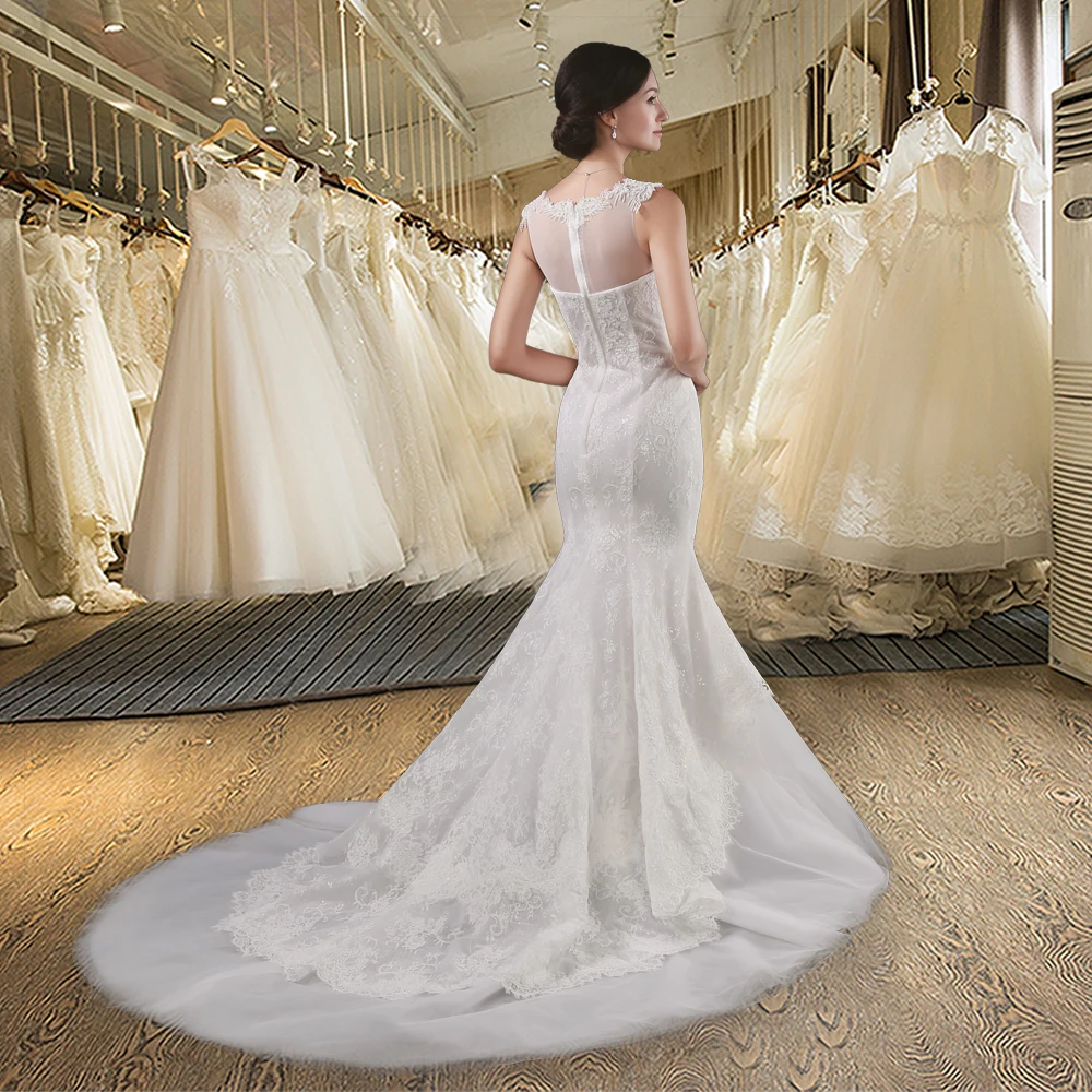 Женское винтажное Дешевое кружевное Тюлевое атласное свадебное платье с юбкой