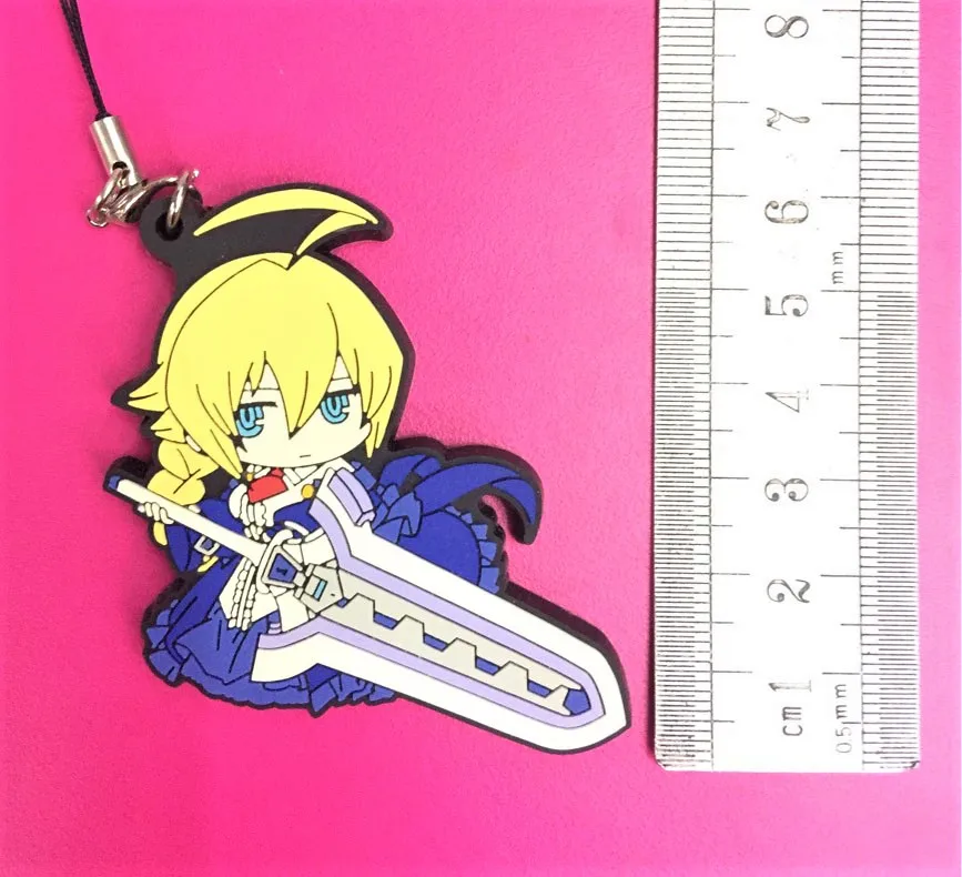 G515 BLAZBLU ES оригинальная японская аниме фигурка Резина Силиконовый сладкий запах подвеска на мобильный телефон/брелок/ремешок