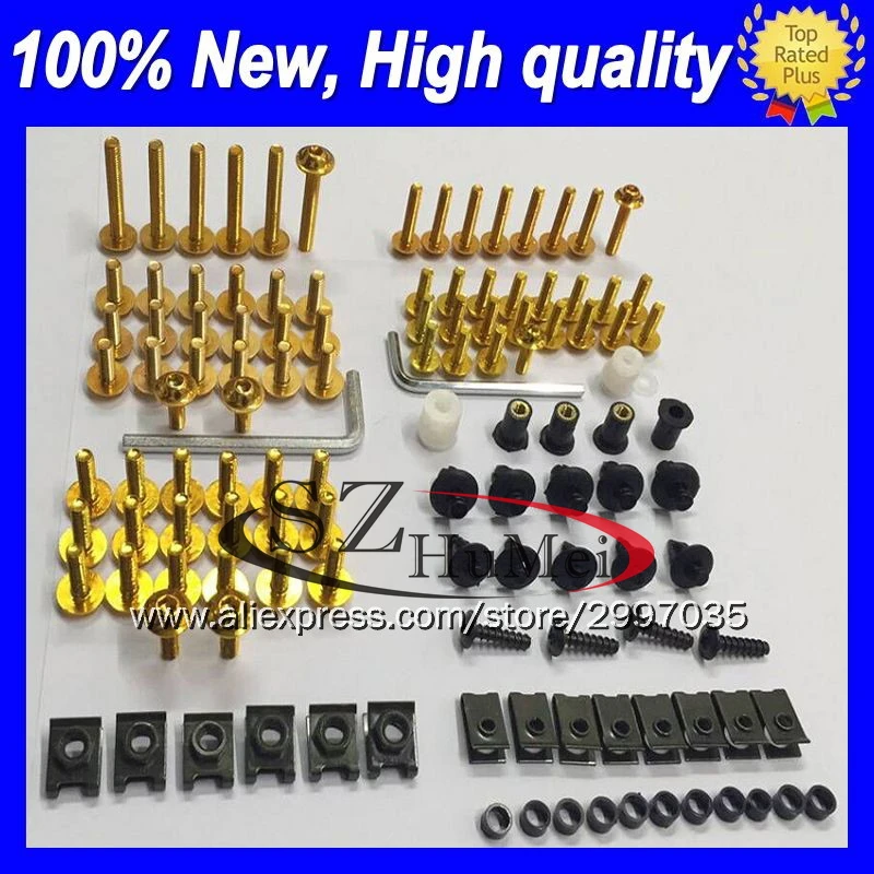 

Fairing bolt full bolts kit For KAWASAKI NINJA ZX7R 00 01 03 ZX-7R ZX750 ZX 7R 2000 2001 2002 2003 Windscreen screw screws Nuts