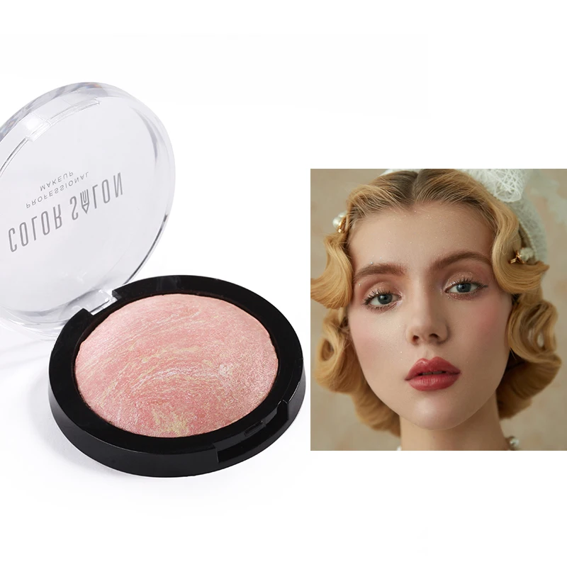 Румяна для макияжа запеченные щек минеральные легко наносятся|Румяна| |