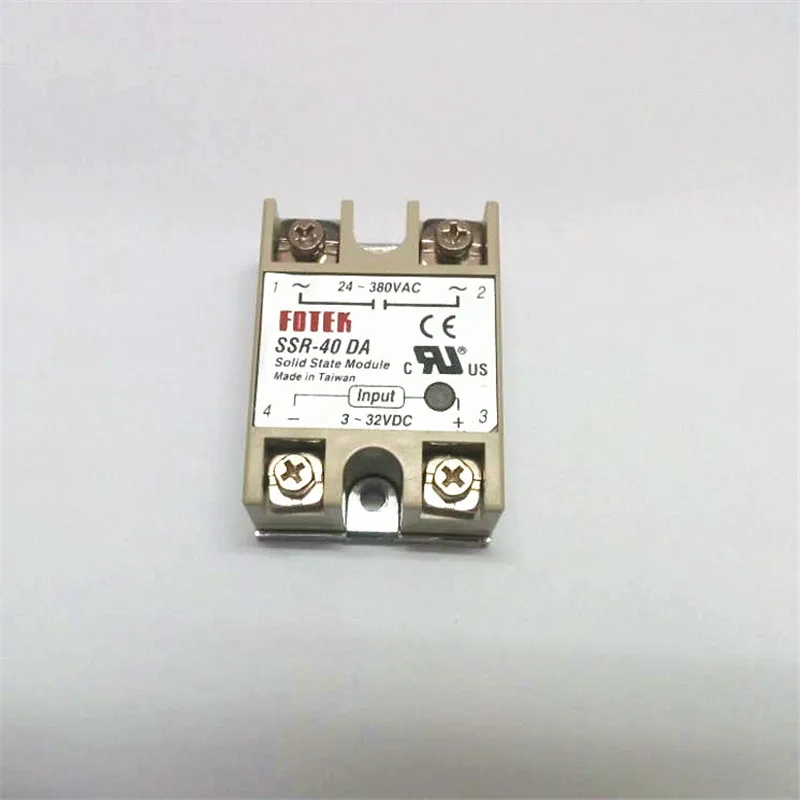 Однофазное твердотельное реле FOTEK 20 шт./Лот 40 А управление постоянным током AC SSR40DA