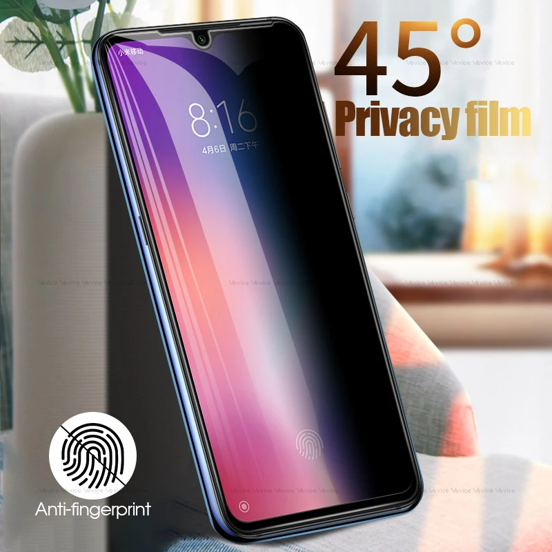 Закаленное антишпионское стекло для Xiaomi Mi9 SE Mi8 Lite Защитная пленка экрана Redmi Note 7