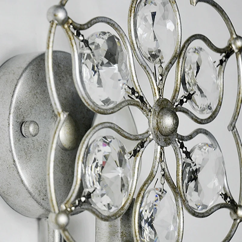 Американский Железный настенный светильник прикроватный художественный Ретро