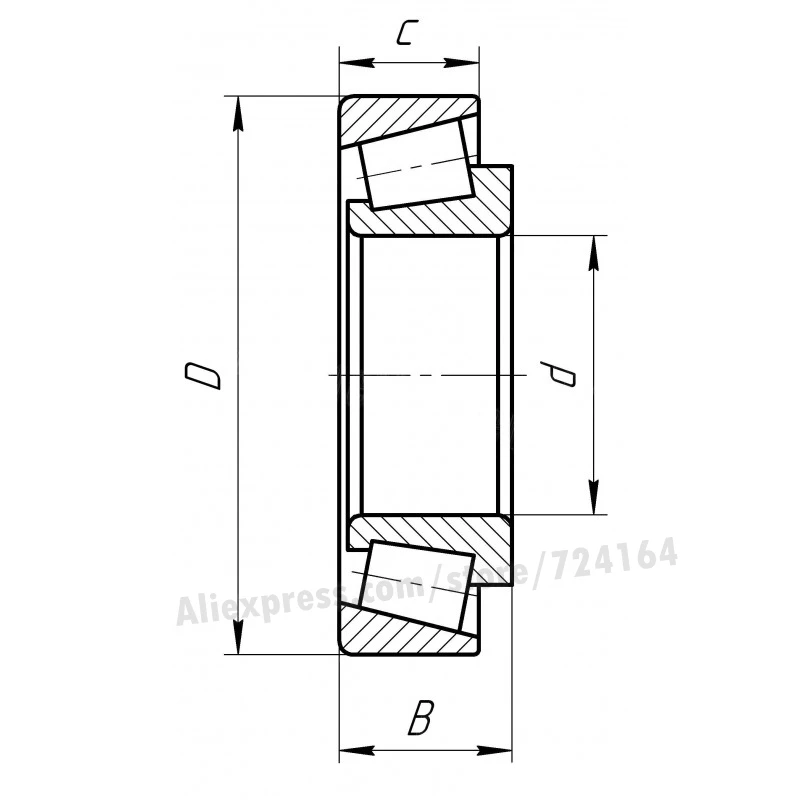 35x80x32 75 мм конические роликовые подшипники 32307 7607E HR32307J 32307JR 32307A E32307J 32307VC12 32307U 32307E