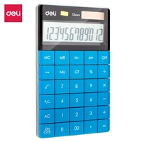 deli e1589 desktop calculator universal programer 12 digits dual power fashion style business school supplies office calculators