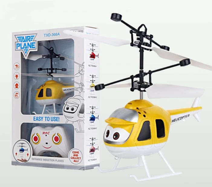 Мини Дрон RC Летающий индукционный Квадрокоптер Инфракрасный датчик Вертолет