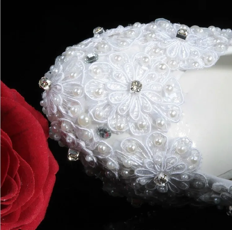 Белые кружевные Великолепные туфли на высоком каблуке 12 см свадебные женские