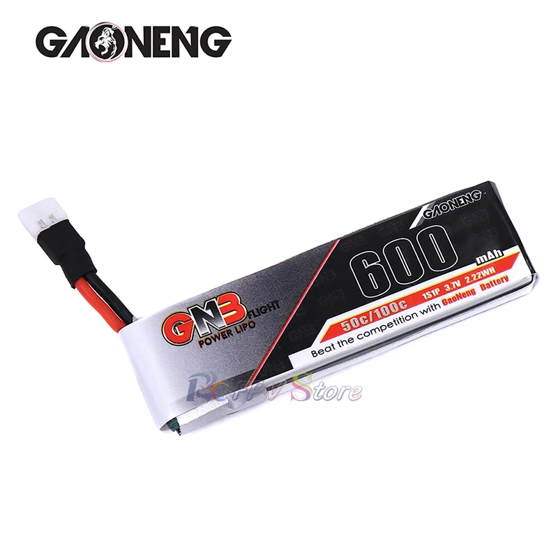 5 шт. аккумулятор Gaoneng GNB 1S 600 мА/ч 3 7 V 50C/100C 51005 штепсельной вилки разъём для Lipo
