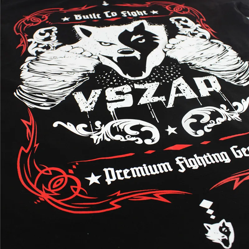VSZAP tatami mma рубашки бой rash guard MMA Muay Thai Jujitsu с короткими рукавами спортивные тренировки Фитнес Футболка БЖЖ
