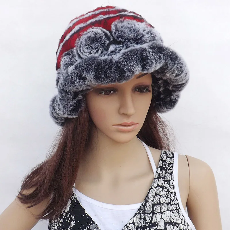 

Зимняя женская шапка, модная, из натурального меха, с кроличьим мехом, новинка, лидер продаж, Стильные Шапки, шапки, шапки для русской зимы, новинка 2018