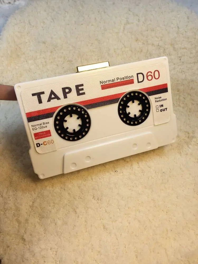 Индивидуальная прозрачная вечерняя сумка клатч с кассетами акриловый жесткий