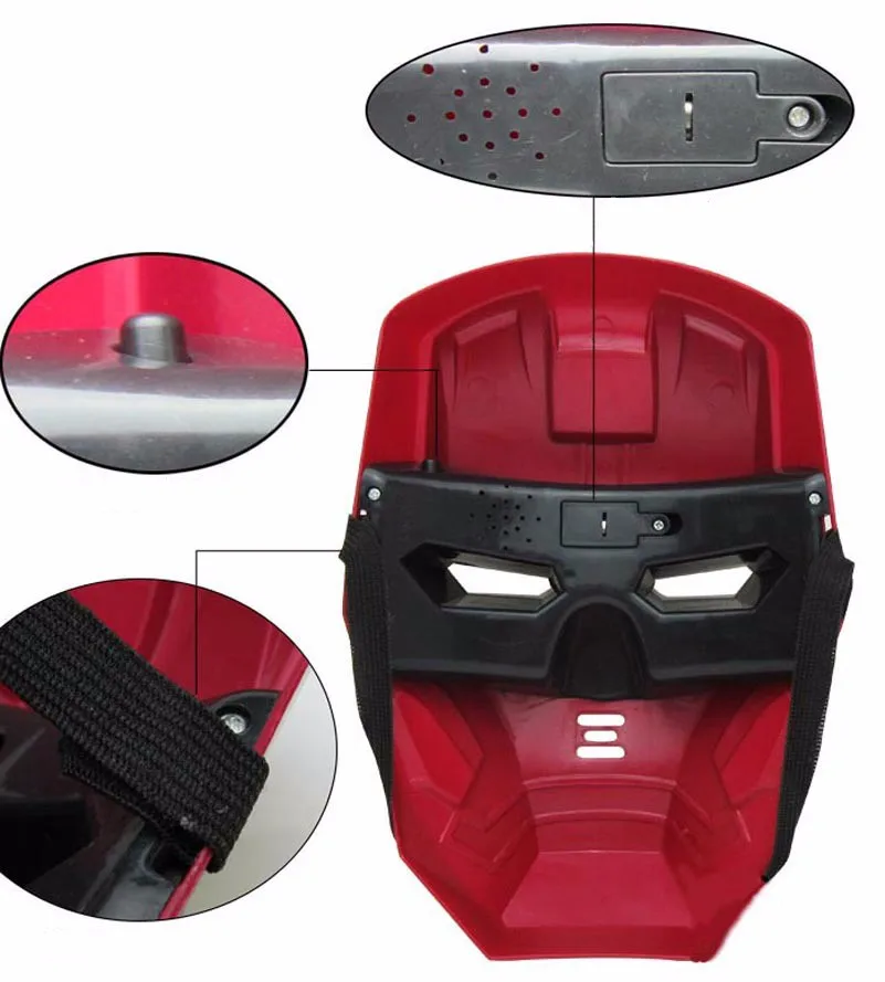 Новинка Лидер продаж Светодиодный светящийся маска супергероя для детей и