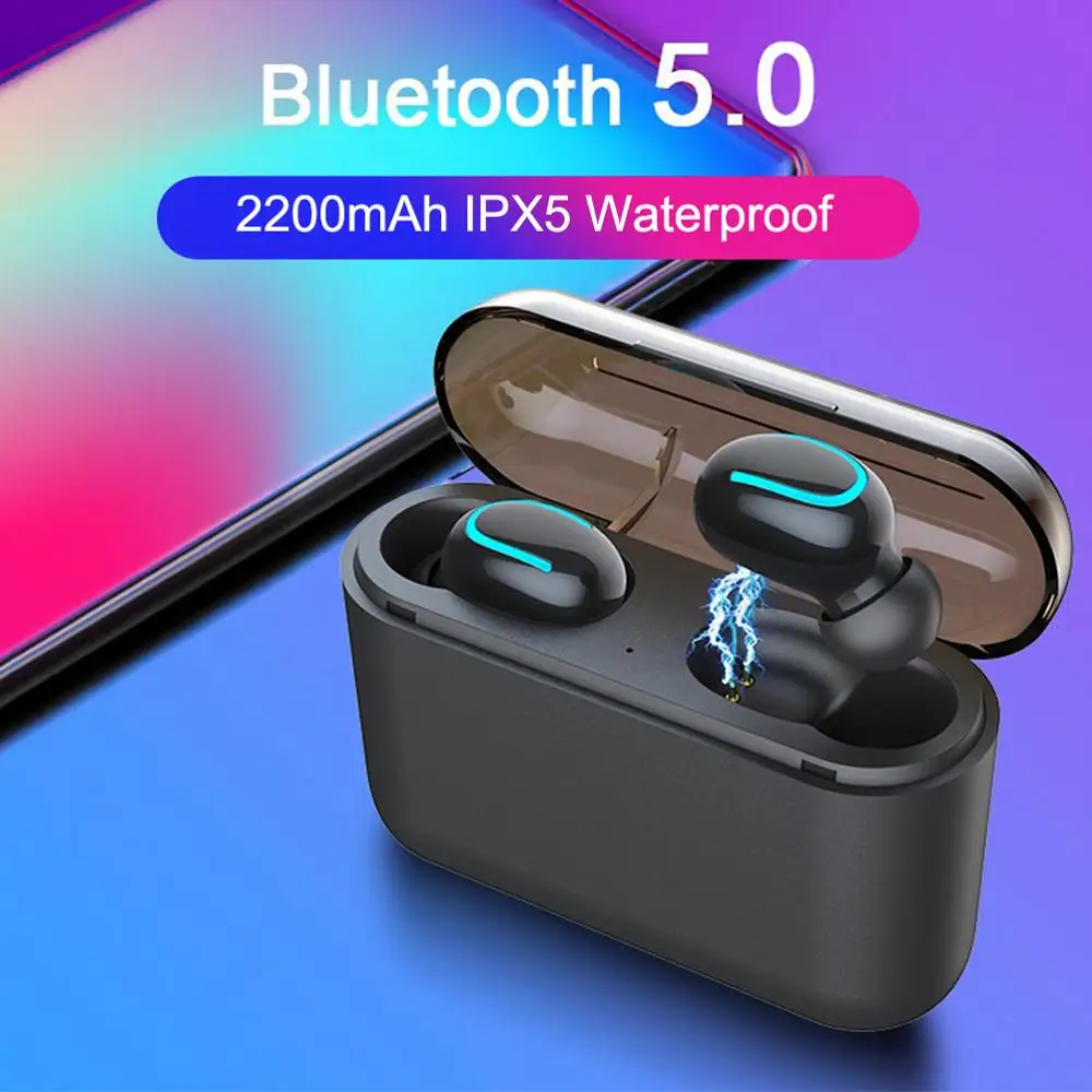 Bluetooth 5 0 наушники TWS беспроводные Blutooth гарнитура для спорта игровая телефона PK HBQ |