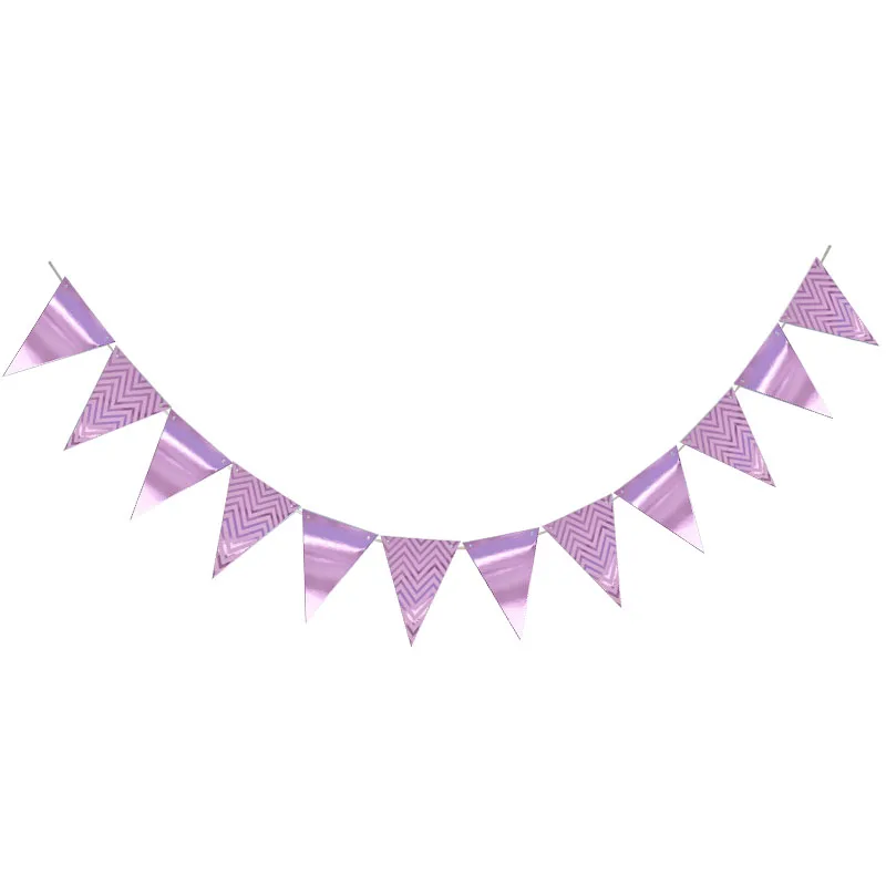 1set Paper Garland Happy Birthday Banners Hanging Bunting Wedding Decoration Photo Props String Flags Baby Shower Party Supplies