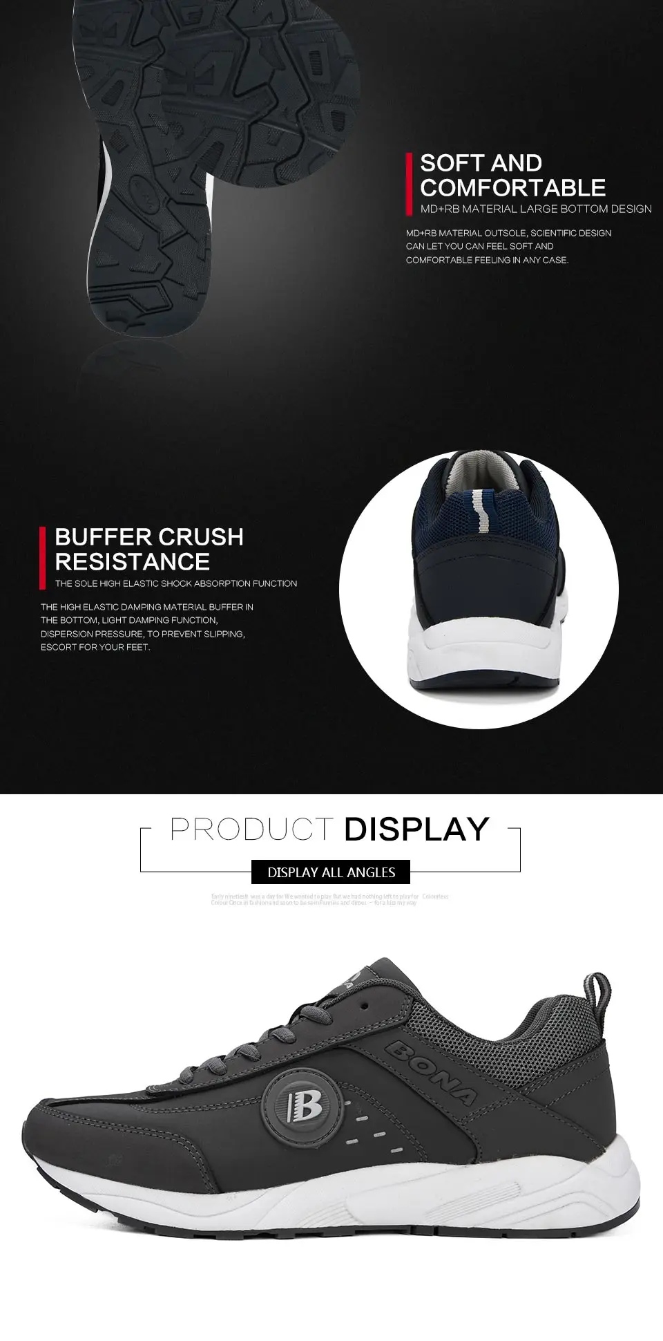 BONA/ Весенняя повседневная обувь; Мужская дышащая обувь; Tenis Masculino; обувь; zapatos hombre Sapatos; Уличная обувь; удобные мужские кроссовки