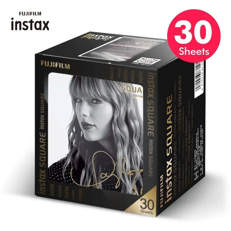 TaylorSwift Fujifilm Instax квадратный мгновенный белый край пленка 10 до 30 листов для Fuji SQ10 6 20 SP3 Гибридный формат камеры - Цвет: 30 Sheets