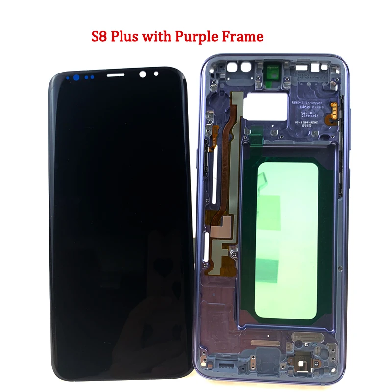 Супер AMOLED ЖК-дисплей для samsung Galaxy S8 G950 SM-G950F ЖК-экран сенсорный дигитайзер сборка Pantalla для S8 Plus G955