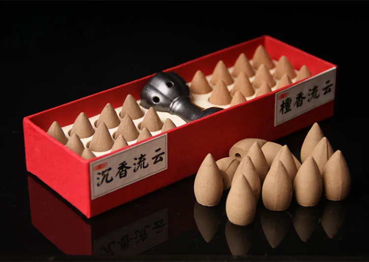 reflux tower incense sandalwood smoked flavor aloes cone set Smoke Cloud View. |