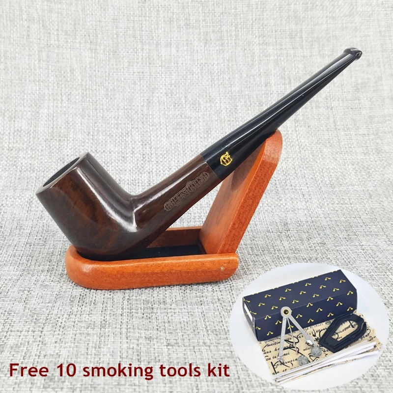 Бесплатная 6 Курение PipeTools Набор Деревянный Чтение Для Труб Черного Дерева