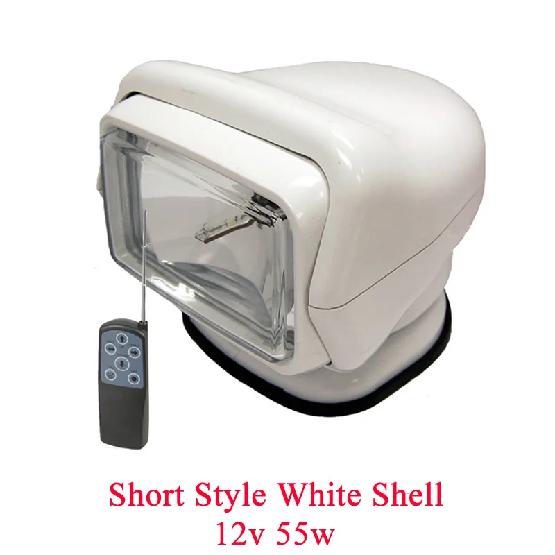 Short White Shell FLYCAR HID Xenon поисковый светильник 12 В 55 Вт 6000 К скрыть поиск светильник с беспроводным пультом дистанционного управления Рабочий светильник для внедорожника - Цвет: Short White Shell
