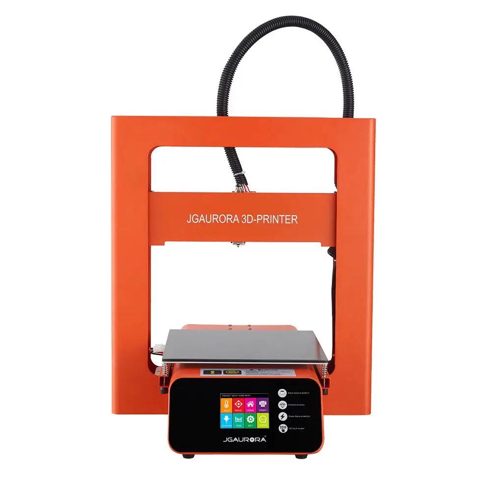 A3S orange JGAURORA A3S 3d принтер обновленный RAMPS для Prusa с большой размер сборки корабль с фабрики напрямую или США/Великобритания/Германия/Россия склад - Цвет: A3S orange