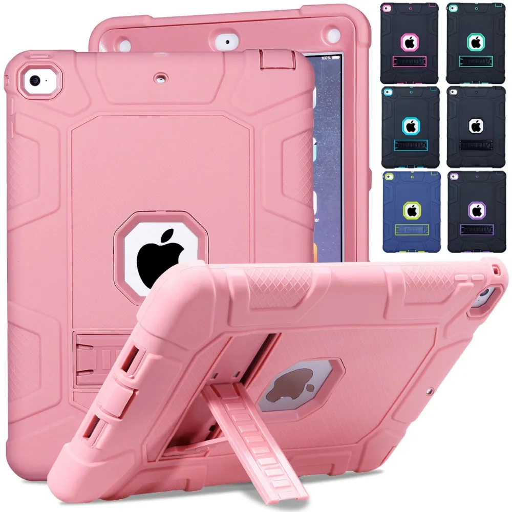 Чехол для iPad 9 7 2018 противоударный Прочный резиновый чехол-подставка 5th 6th Gen A1893 A1954