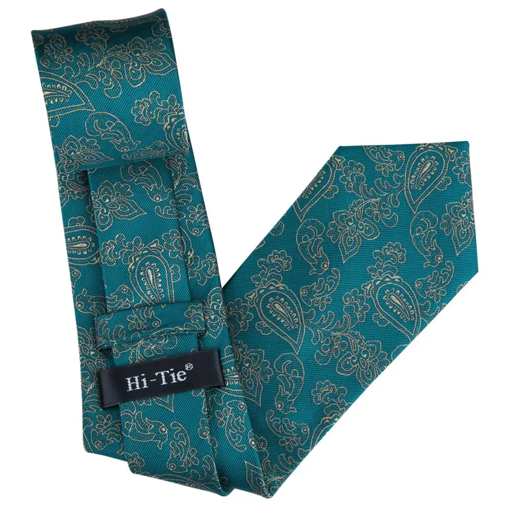 Hi-Tie, новинка, зеленые шелковые мужские галстуки для мужчин, 8,5 см, Классические мужские галстуки для свадебной вечеринки, набор, животные, полосатый галстук на шею и носовые платки