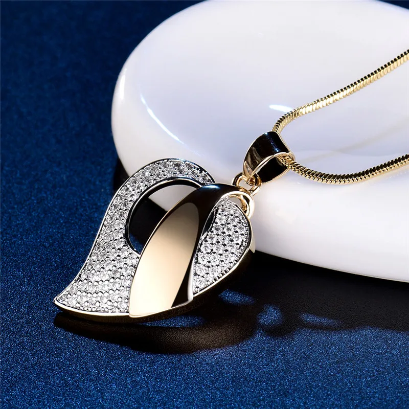 Набор ювелирных изделий BUDONG Ensemble Bijoux золотое ожерелье с кубическим цирконием
