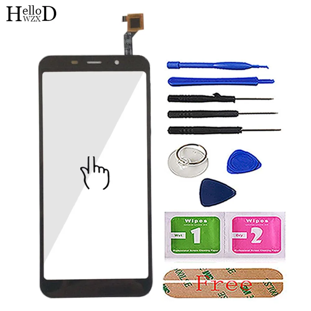 Black With Tools Сенсорный экран для OALE X4 сенсорный экран телефон сенсорный экран Переднее стекло дигитайзер панель объектив сенсор мобильные инструменты клейкие салфетки - Цвет: Black With Tools