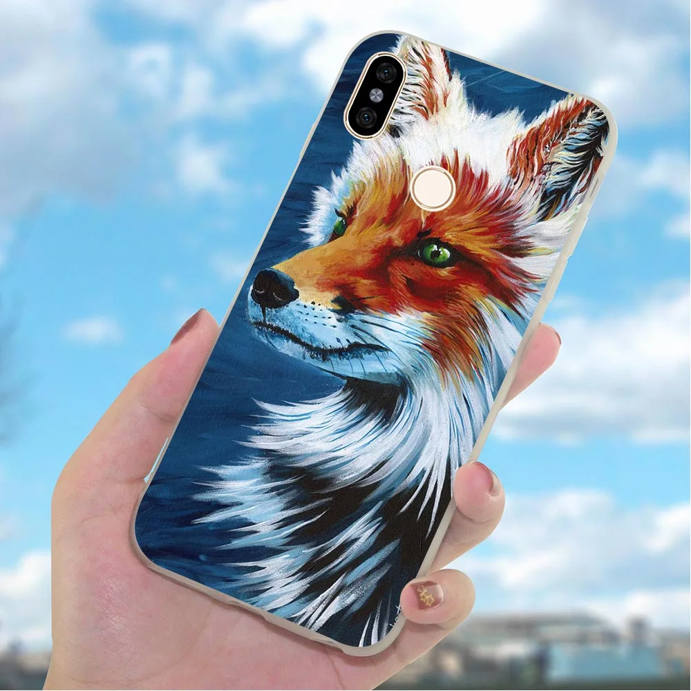 Мягкий ТПУ чехол для телефона Xiaomi Mi 9 Fox Snow Case A2 Lite A1 9se Redmi 5A 4X 4A 5 Plus Prime 6A Note 6 Pro 8