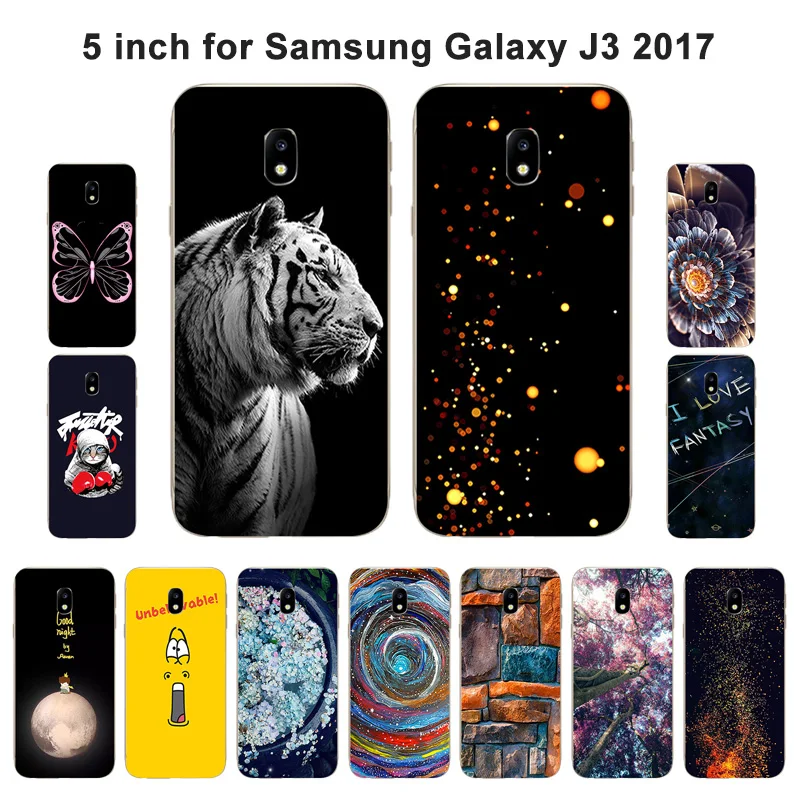 Чехол для Samsung Galaxy J3 2017 силиконовый чехол Модный накладка с рисунком J330