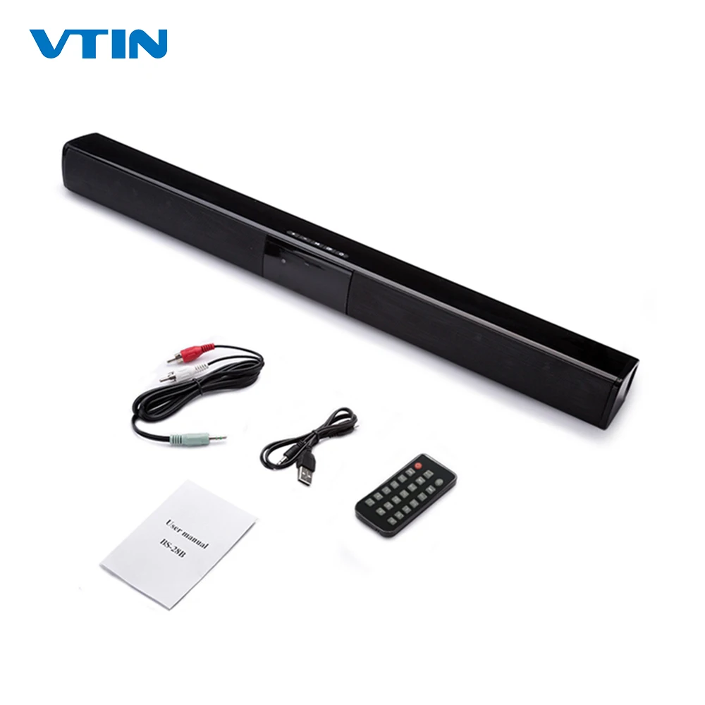 Vtin 4 драйверы беспроводной динамик Саундбар 3D стерео объемный звук Bluetooth динамик s для ТВ домашнего кинотеатра с пультом дистанционного управления и RCA