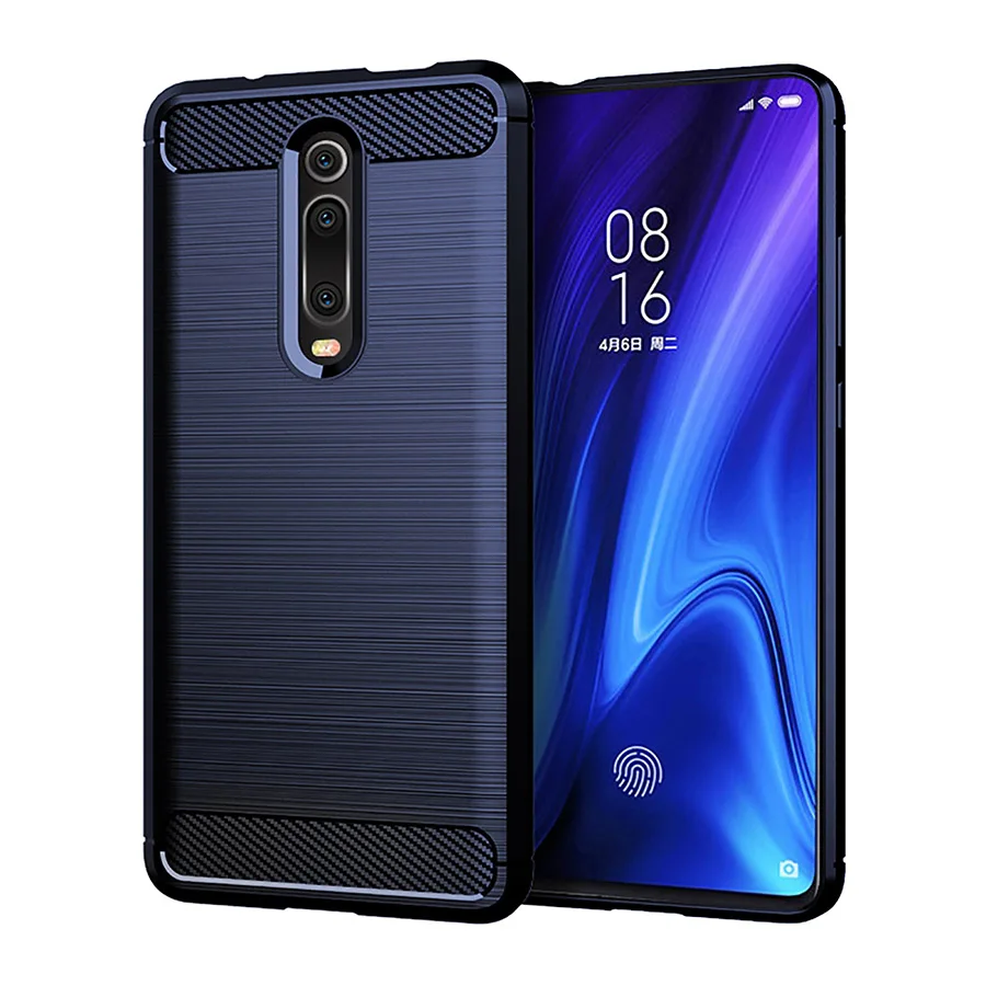 Чехол для Xiaomi Redmi K20 чехол Note 8 Pro из углеродного волокна ТПУ ударопрочный Xiomi Mi 9T A3