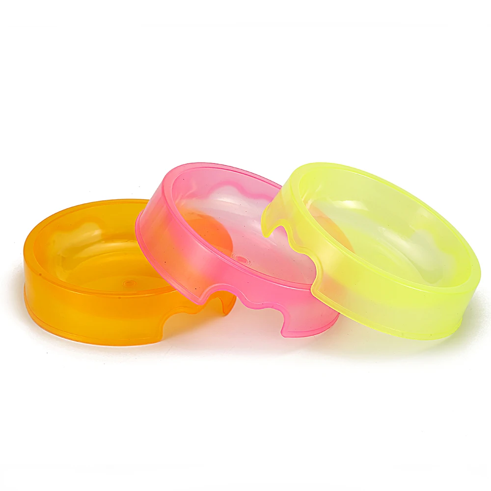 Прозрачные легкие миски для собак маленьких средних кошек кормления пища