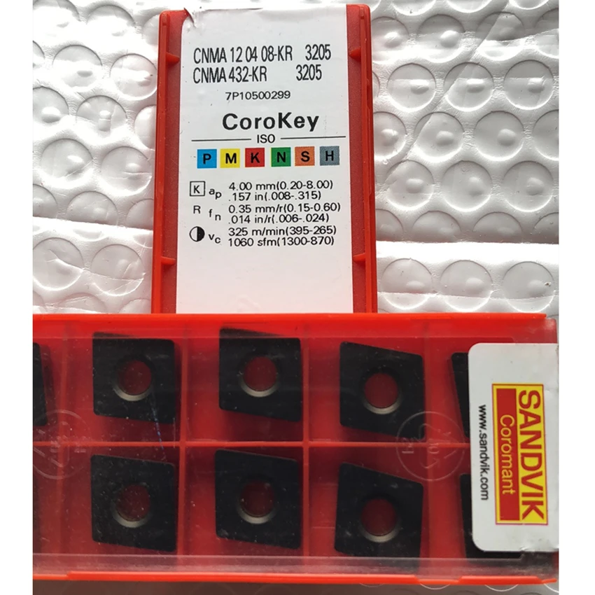 

Brand new CNMA120408-KR 3205 CNMA432-KR 3205 Carbide inserts 10Pcs/Box Original packaging