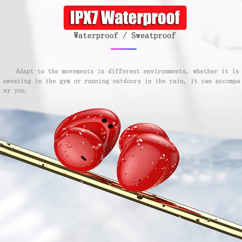 Новая беспроводная гарнитура TWS Bluetooth 5.0 вкладыши стерео HIFI качество звука IPX7